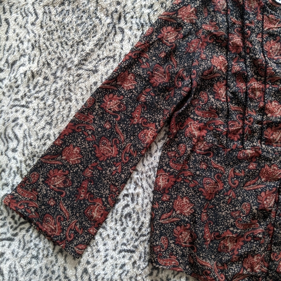 Vintage paisley blouse - Picture 4 of 8